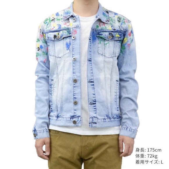 Staple Pigeon Light Stone Wash DENIM Jean Jacket - Picture 2 of 8